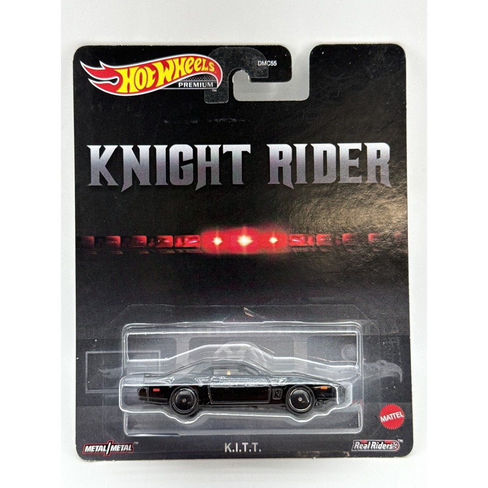 Hot Wheels Premium Knight Rider K.I.T.T. 1:64 Die Cast Model Car Black Metal